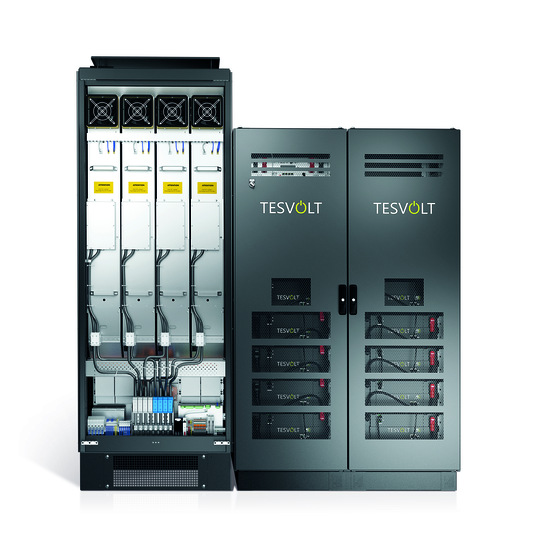 Der TS-I HV 80 mit integriertem Wechselrichter erweitert das Portfolio des Systemanbieters Tesvolt. - © Tesvolt
