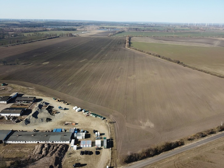 Das Areal auf dem der Solarpark Gottesgabe errichtet werden soll. - © EnBW
