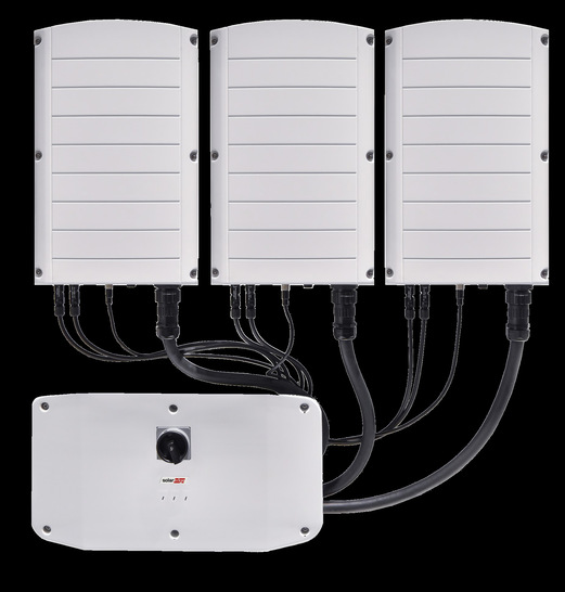Der Wechselrichter mit Synergie-Technologie ist mit einer Leistung von bis zu 120 Kilowatt erhältlich. - © Solaredge
