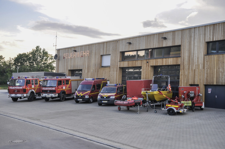 Die Feuerwache von Walheim in Baden-Württemberg.