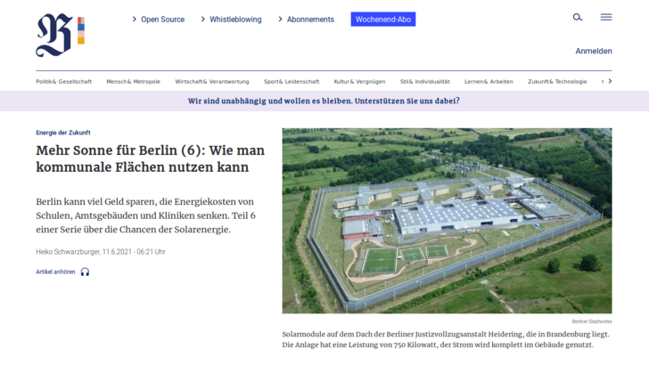 Der abschließende Teil des Ratgebers in der Berliner Zeitung wendet sich an kommunale und öffentliche Träger.