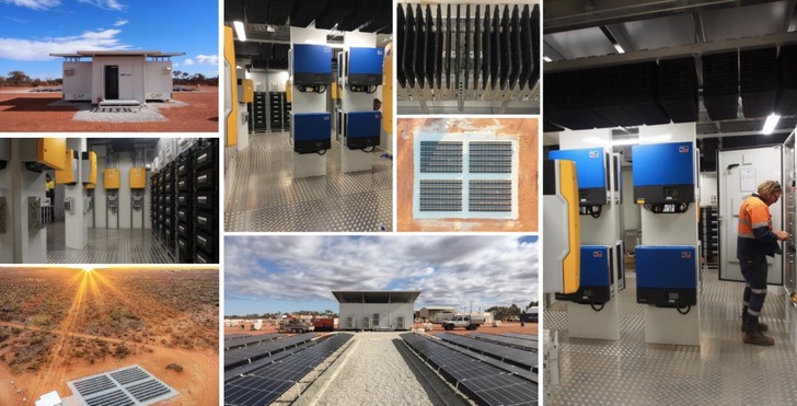 Die autarke Goldmine in Australien spart mit der demontierbaren Photovoltaikanlage und Speicher.