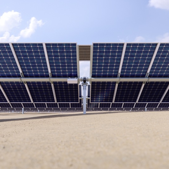 Das einachsige Nachführungssystem Agile 1P von Trina Solar.