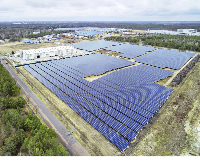 Pilotanlage für die Q@Night-Regelung: der Solarpark Dessora in Sachsen-Anhalt.