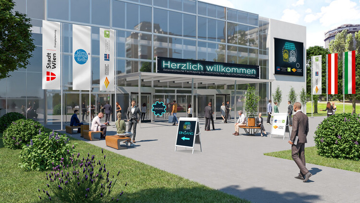 Die Photovoltaik- und Speichertagung findet sowohl in Präsenz als auch online statt. PV Austria hat schon einen ersten grphischen Eindruck des Onlineportals veröffentlicht.