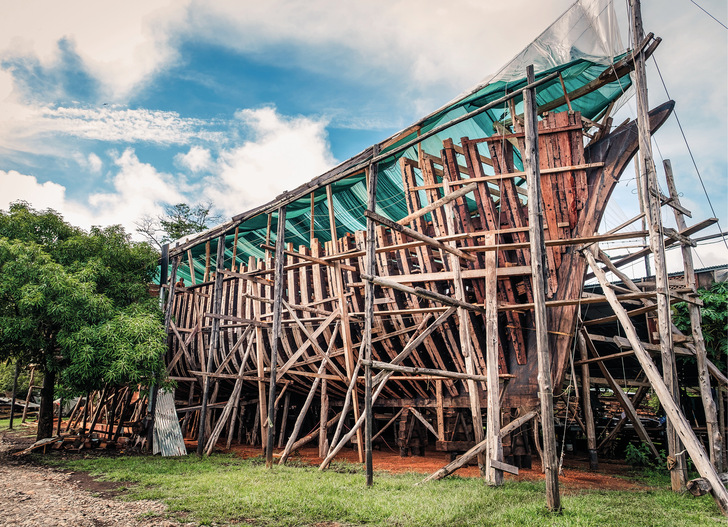 Ein Archetyp: Der Hauptantrieb der Ceiba wird aus 14 traditionellen Segeln bestehen. - © Foto: Cargosail Inc.
