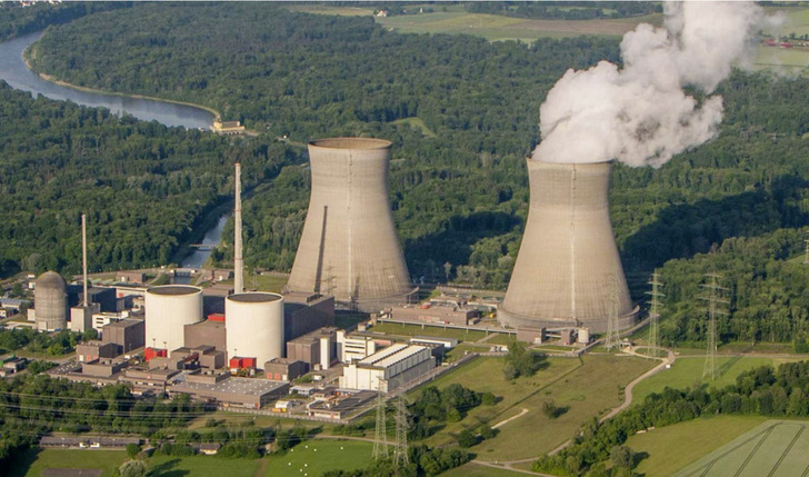 Das Atomkraftwerk in Grundremmingen: Der letzte Block wurde Ende 2021 abgeschaltet. - © Foto: RWE
