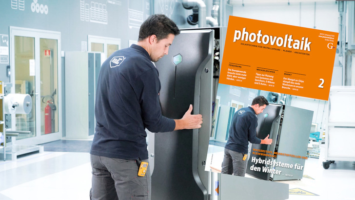 Das neue Heft der photovoltaik widmet sich der dezentralen Stromversorgung im Winter. - © Solidpower/Gentner Verlag
