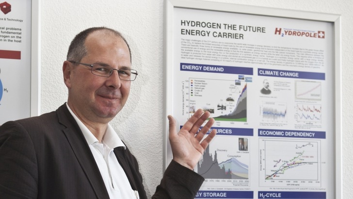 Andreas Züttel, Leiter des gemeinsamen Empa-Energieforschungslabors, hat drei Szenarien durchgerechnet. - © LMER
