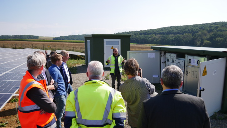 Das Solarkraftwerk in Rottenberg.