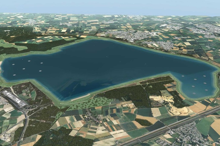 Rekultivierung: Der Hambacher Forst wird nach der Auskiesung Teil des Hambacher Sees.