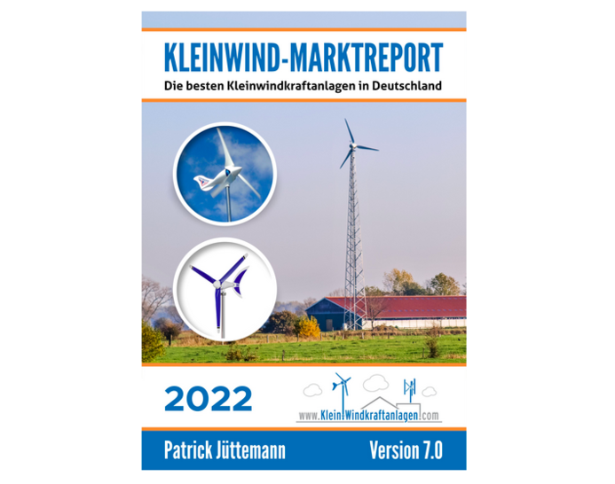 Alles drin: die Marktübersicht zu kleinwindanlagen umfasst 200 Seiten und über 100 Fotos.