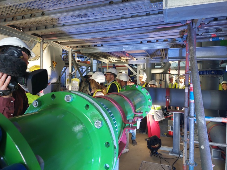 Die Mega-Wärmepumpe produziert bald schon 55 Gigawattstunden Wärme im Jahr.