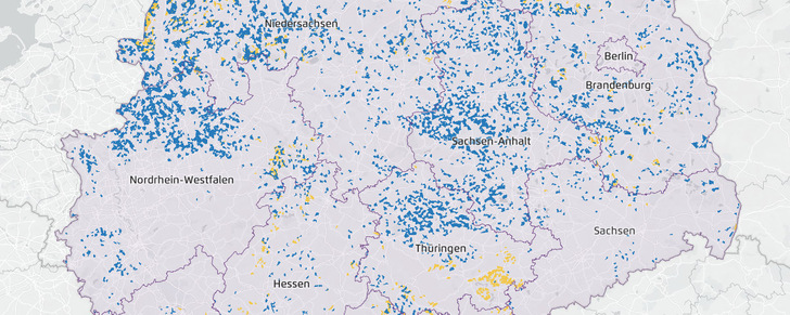 Für das Datenpaket haben die RLI-Forscher das Bundesgebiet ausgewertet. - © RLI
