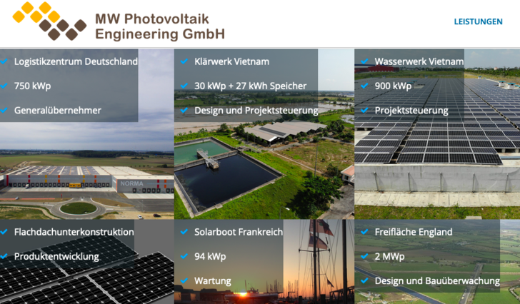 Die MW Photovoltaik Engineering beschäftigt derzeit 15 Fachleute.