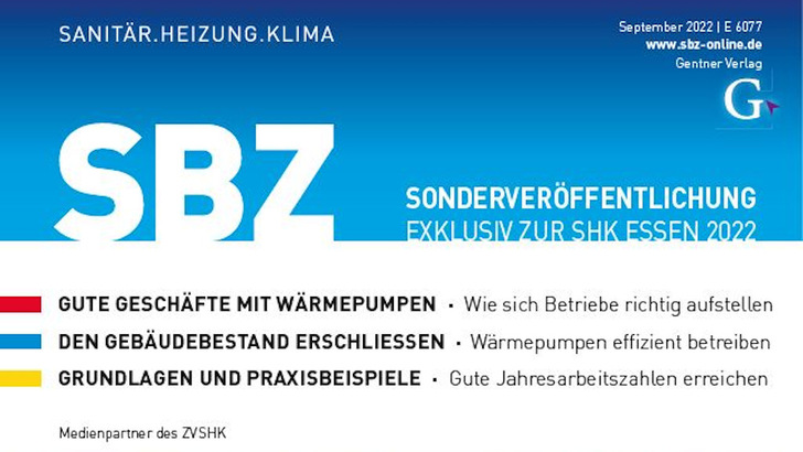 Das Sonderheft über Wärmepumpen gibt es nur am Messestand der SBZ zur SHK in Essen.