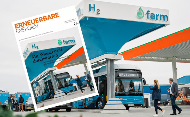 Eröffnung der neuen Tankstelle E-Farm für Wasserstoff in Niebüll.