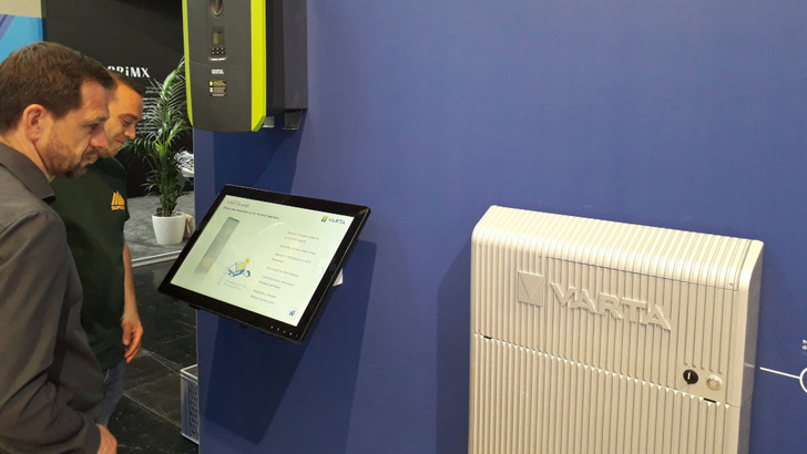 In München im Juni 2022 stellte Varta neue Heimspeicher für die solare Energiewende vor.