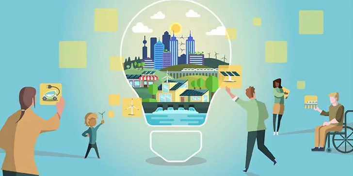 Experten des VDE haben eine Vision des Energiesystems 2050 entwurfen.