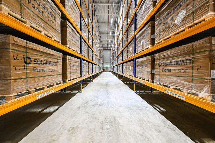 Die Logistikhalle in Radeberg wurde im Dezember 2022 fertiggestellt.