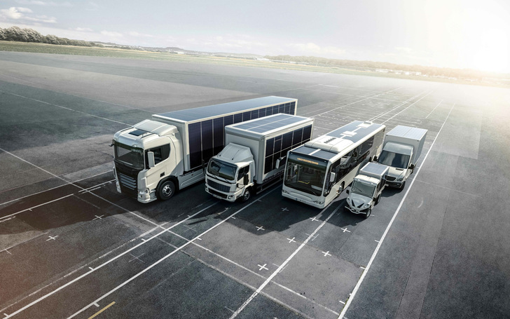 Die Solartechnology von Sono Motors wird auf Bussen, Kühlfahrzeugen und Wohnmobilen verwendet. - © Sono Motors
