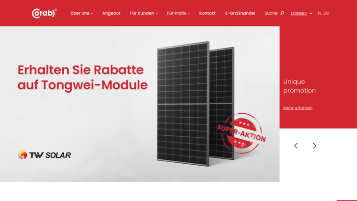 Ab sofort ist der Shop von Corab auch auf Deutsch ausgeführt.