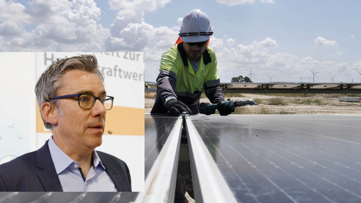 Christian Hürlimann, CEO der MET Group, erläutert die Aussichten von großen Windkraftwerken und Solarparks. - © MET Group/Vorsatz Media
