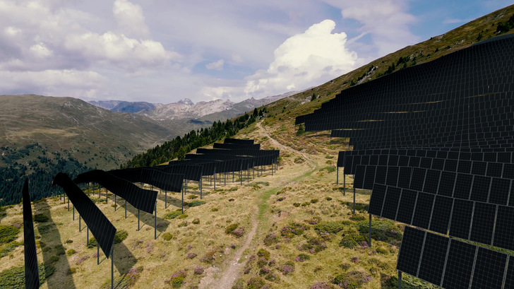 Das Projekt Ovra Solara Camplauns soll Natur, Freizeit und solaren Winterstrom vereinen.