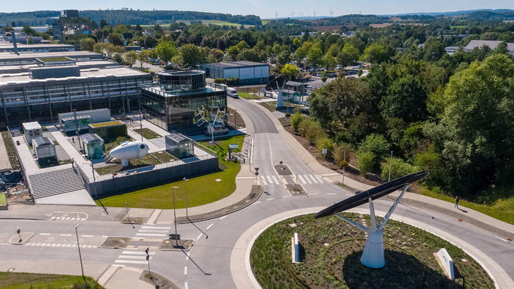 Der Park der All Electric Society in Blomberg ist ab sofort für die Öffentlichkeit zugänglich - rund um die Uhr. - © Phoenix Contact
