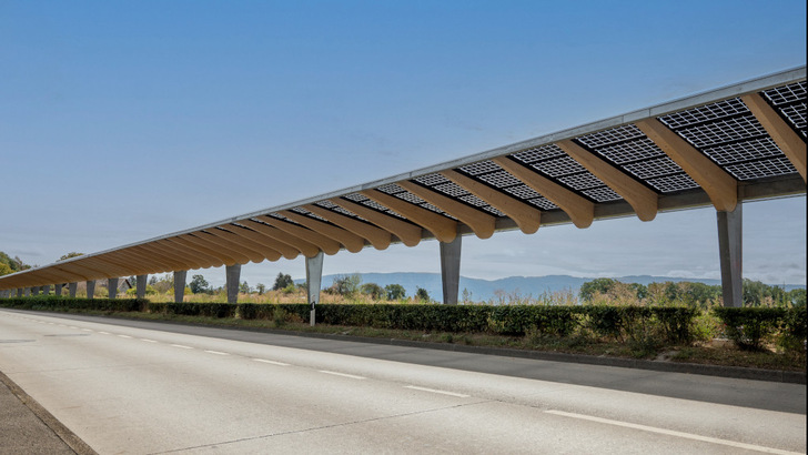 Bei der Konstruktion des Solarradweges hat SIG auch auf Ästhetik geachtet. - © SIG
