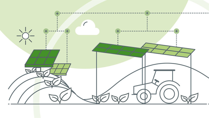 Hierzulande sind aktuell erst rund 14 Megawatt von Agri-PV-Systemen installiert. - © Dena
