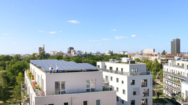 Mieterstromanlage im Berliner Möckernkiez. - © Andre Forner/Naturstrom
