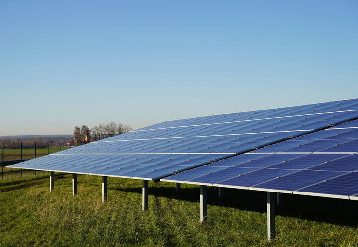 Neu am Netz: der Solarpark in Düllstadt. - © N-ERGIE, Andrea Rudolph

