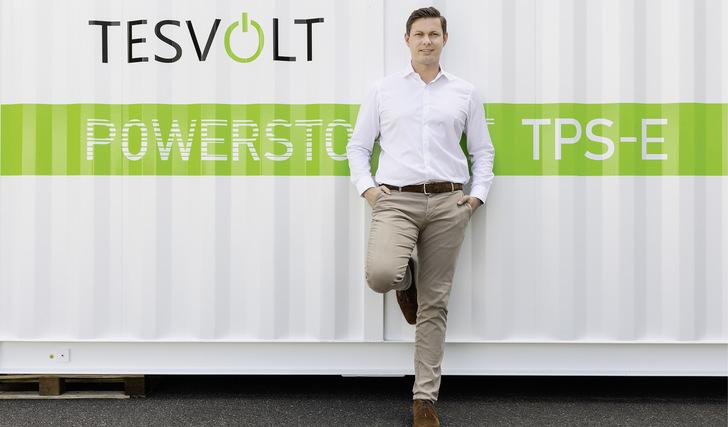 Simon Schandert ist Gründer und CTO von Tesvolt in Wittenberg. - © Foto: Tesvolt
