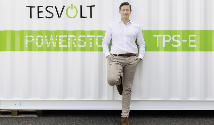 Simon Schandert ist Gründer und CTO von Tesvolt in Wittenberg.