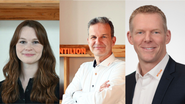  Alina Möbius (links) ist Junior Produktmanagerin bei Intilion. Martin Peters (Mitte) ist Produktmanager und Dr. André Haubrock CEO des Paderborner Speicherherstellers.