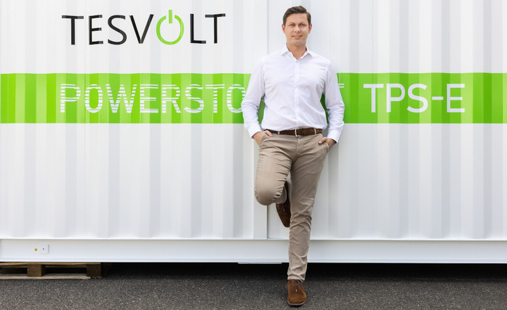 Simon Schandert ist CTO von Tesvolt in Wittenberg.