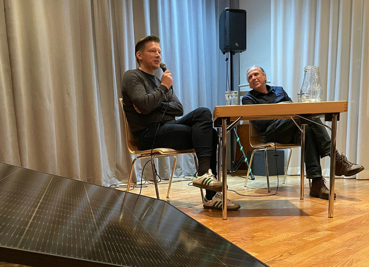  Kay Theuer von Priwatt hatte zur Veranstaltung ein Balkonmodul mitgebracht.