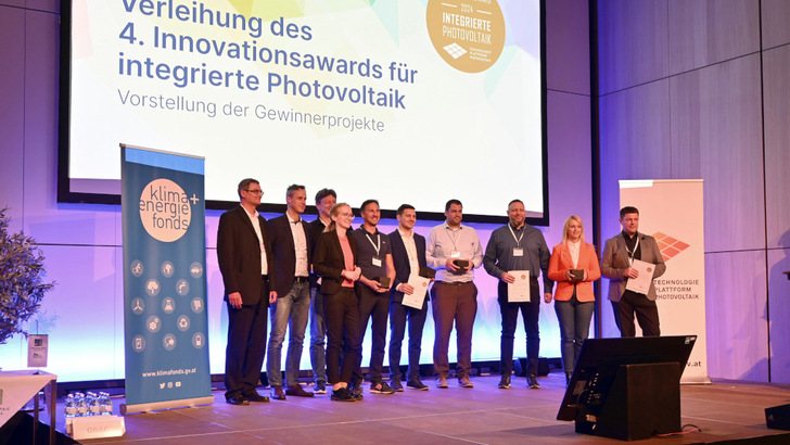  Die Gewinner des vierten Innovationsawards für integrierte Photovoltaik wurden auf der diesjährigen Frühjahrskonferenz von PV Austria ausgezeichnet.