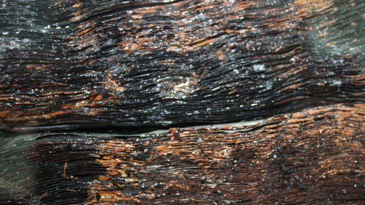  Ausgebrannte Lithiumzellen aus dem Prüfstand am KIT in Karlsruhe.