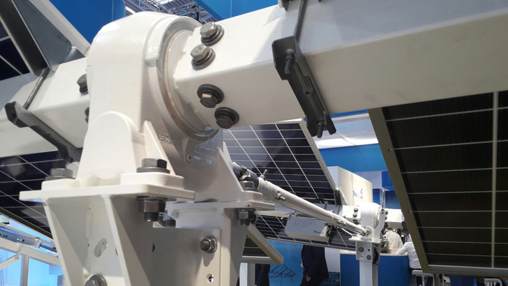  Im letzten Jahr stellte Trina zur Messe in München leistungsstarke Nachführsysteme vor.