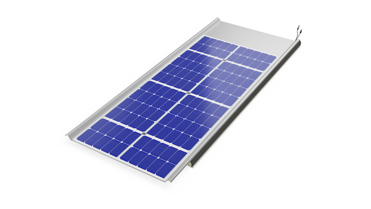 Das wärmedämmende Sandwich-Dachpaneel.