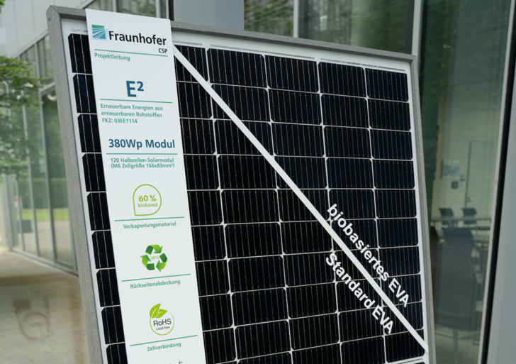 Der ökologische Fußabdruck des neuen Biomoduls ist im Vergleich zu konventionellen Modulen sehr gut.