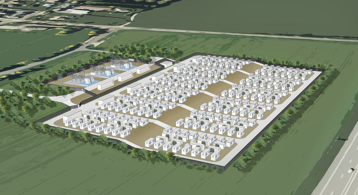 Der Bau für den Großspeicher in Trossingen ist für Mitte 2027 geplant.