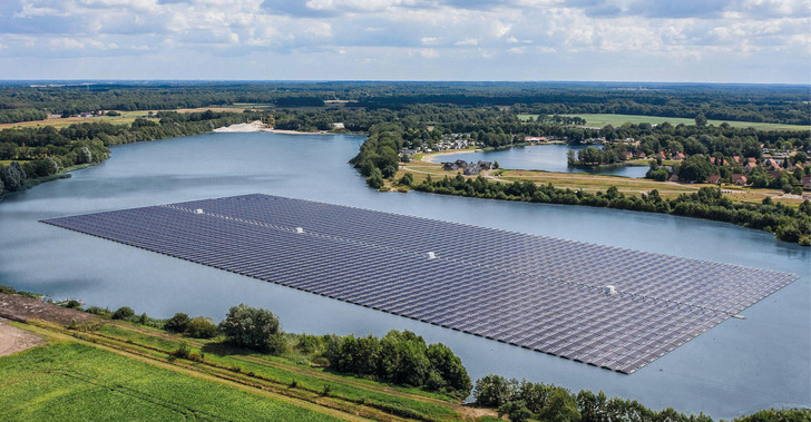 Beispielprojekt Tynaarlo von Baywa r.e. in den Niederlanden.