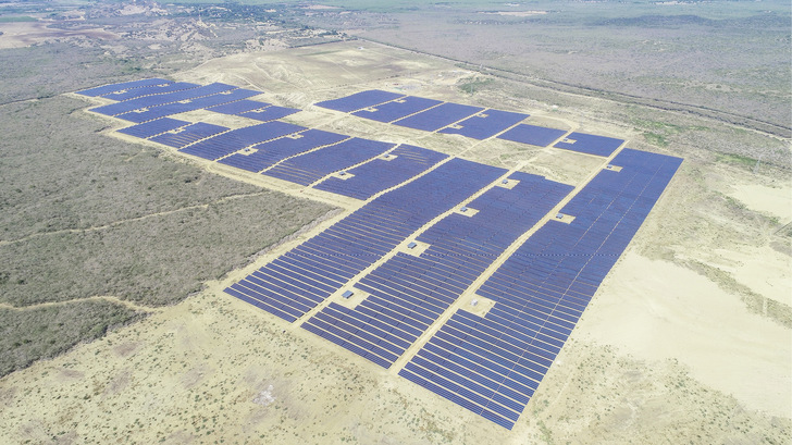 Der Solarpark leistet 58 Megawatt, ein zweites Solarfeld befindet sich in der Planung.