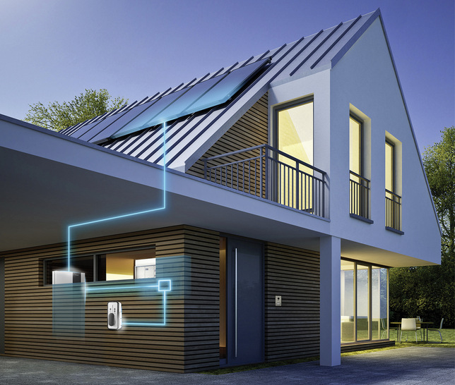 Verteilung der Energieströme durch Flow im Haus.