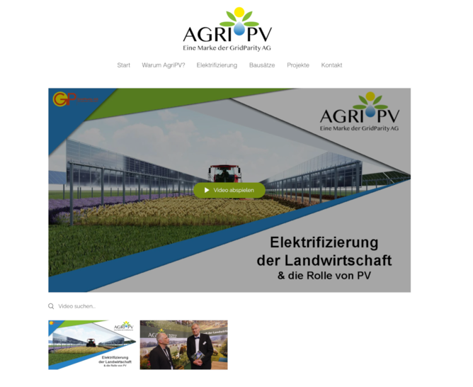 Das Video steht auf der Website von Gridparity bereit.