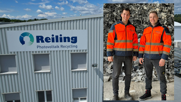 Im Interview: Malte Fislake und Tom Reiling von Reiling PV Recycling in Münster.