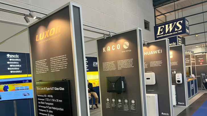 Der Messestand von EWS in Bremen. In München wird er viel größer sein.